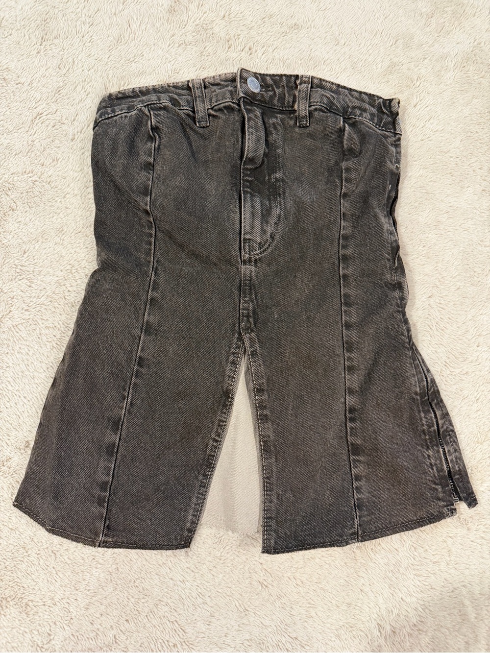 NWT zara denim corset top size extra small